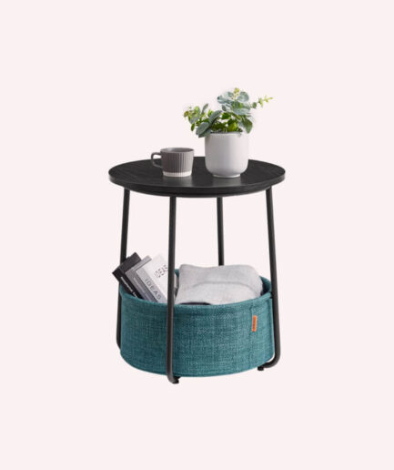 Small round side end table