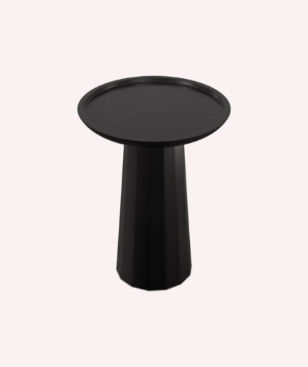Wide round accent table